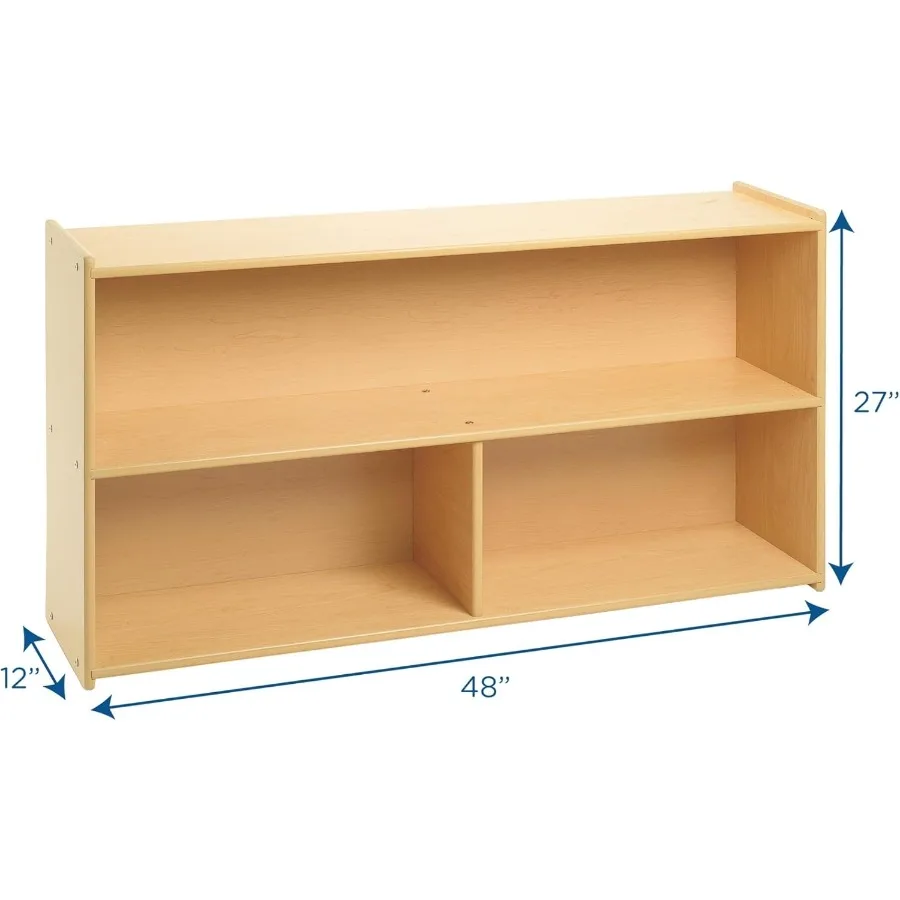 2Shelf Storage Unit for Preschool and Daycare Classrooms Ideal for Organizing Toys Books and Supplies with Durable Design Compa