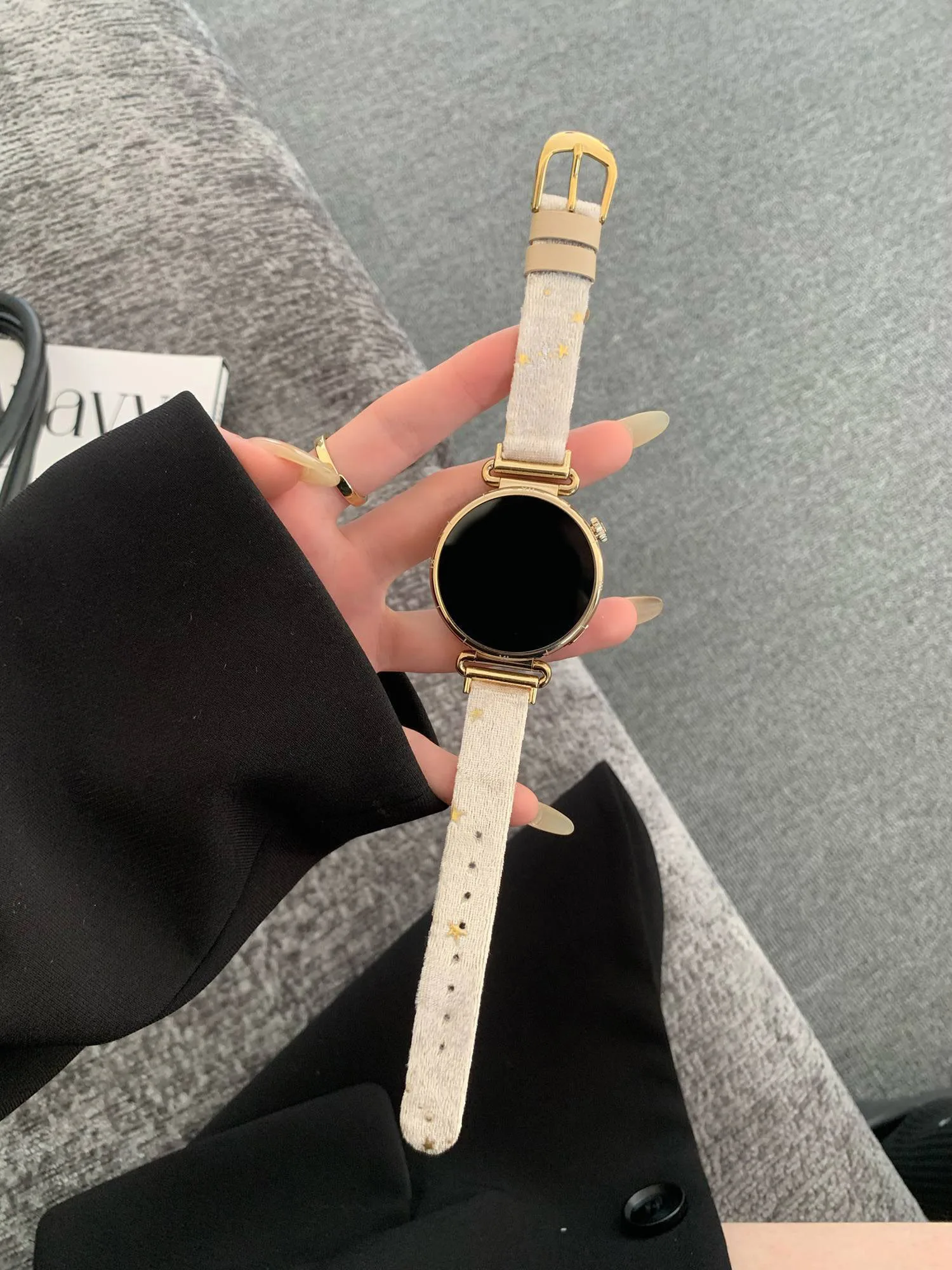 Fashion star-shaped retro 20mm Correa For Samsung Galaxy Watch 7 FE 5 Pro 4 6 classic 44mm 40mm leather loop band sport Strap