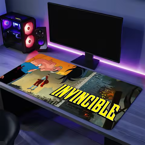 Mousepad Mat Non-slip Lockedge Office Student Gaming Thickened Large Writing Cushion Invincible Cartoon Mouse Pad