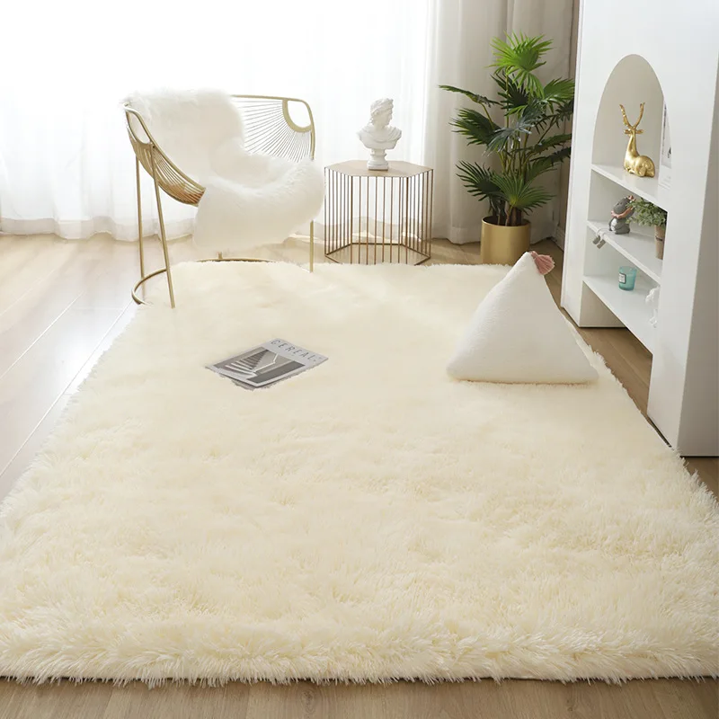 

Fluffy Large Carpet Living Room Plush Lounge Rug in The Bedroom Floor Mat Soft Velvet Carpets for Children Kids Decoration