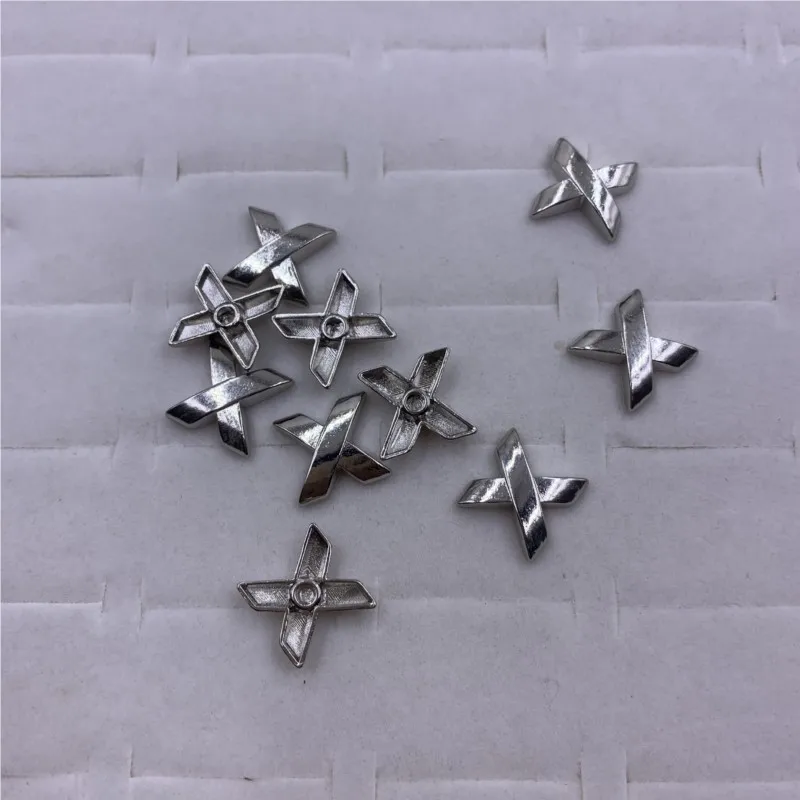 13mm Cross X Shape Punk Rivets Cap Stud For Leather Craft Belt Purse Bag Hat Shoe Clothes Jeans Jewelry Trims Accessories