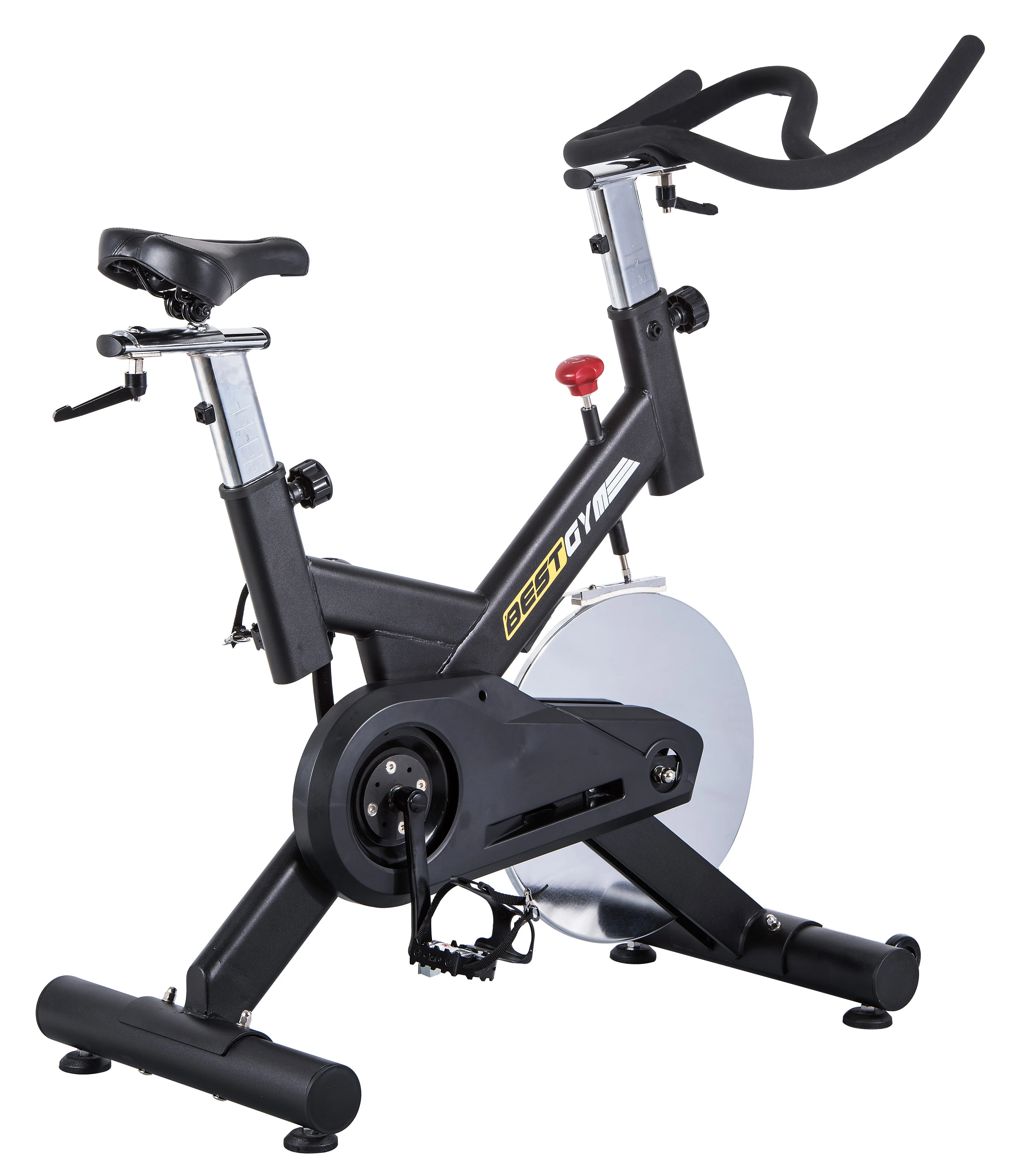 Factory Direct Sale Smart Mobile Adjustable Frictional Resistance Health Aerobic Bike  Spinning Bike for Home Gym Use