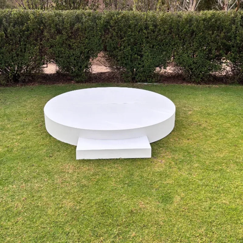 Custom white acrylic dance floor stage high gloss portable event board for weddings and parties