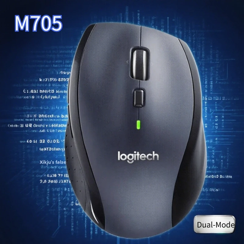 

Беспроводная лазерная эргономичная мышь Logitech M705, 3-летний срок службы батареи, USB-приемник для ноутбука, настольного домашнего офиса