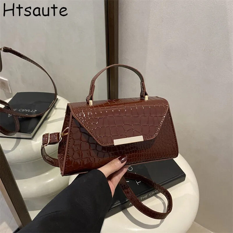 

Elegant Mini Handbag Vintage High Quality Women's Single Shoulder Messenger BagS Cross Body Large Capacity Purse Lightweight