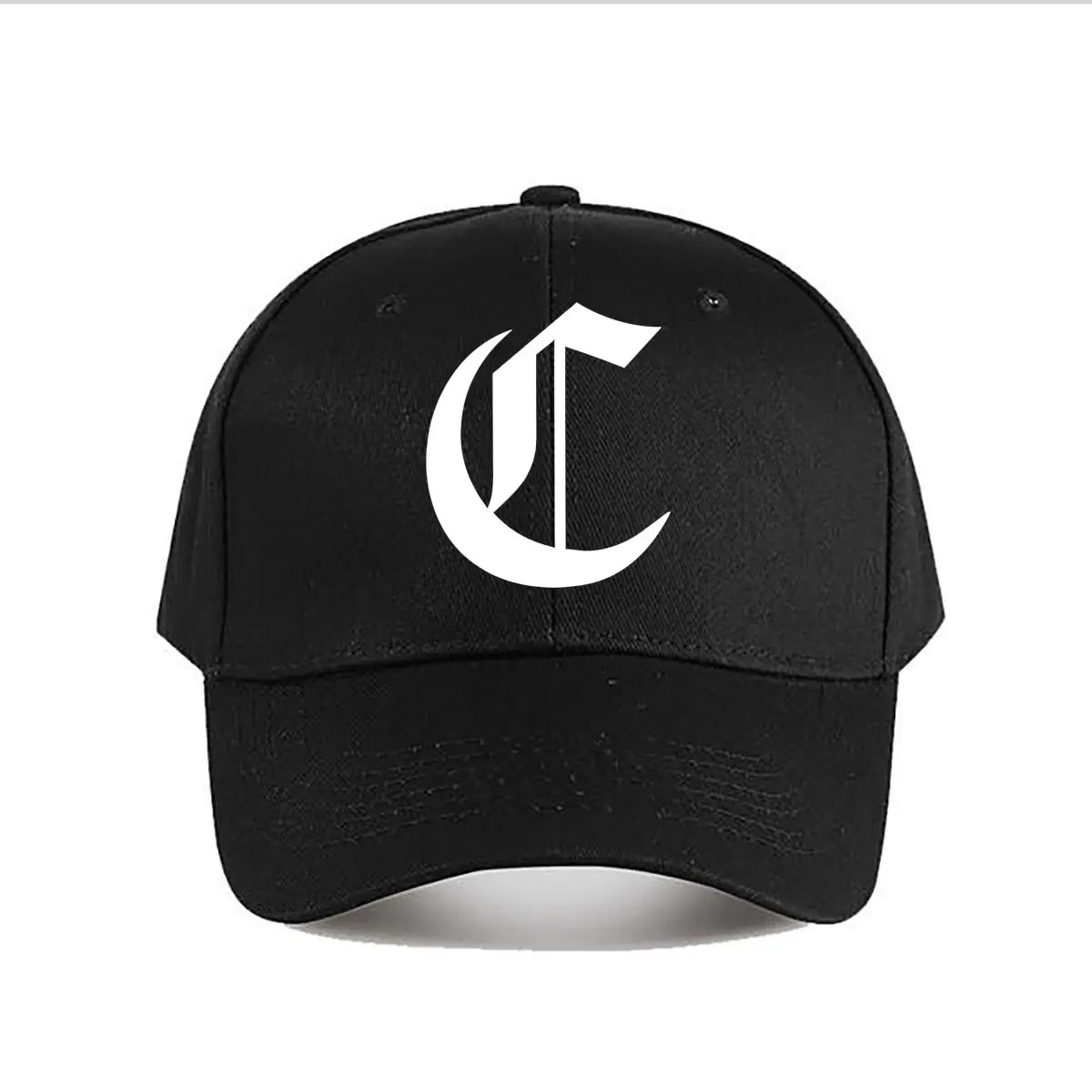 White Crescent Moon Minimal Graphic Baseball Cap Fashion Men Sunhat Women's Outdoor Sports