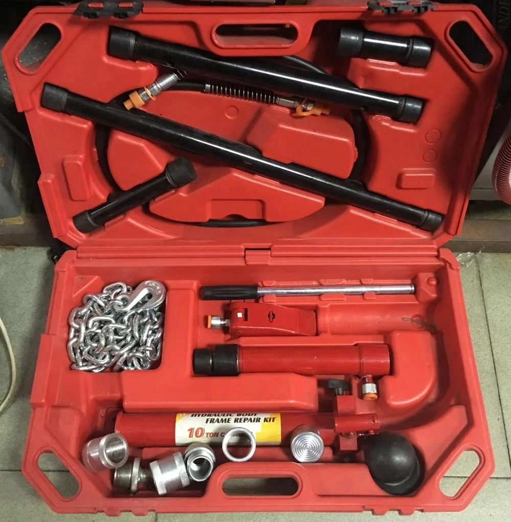 10 Tonauto Collision Portable Hydraulic Auto Body Dent Frame Repair Kit Car Jack 10 Ton BH-123 CN;GUA Red BH