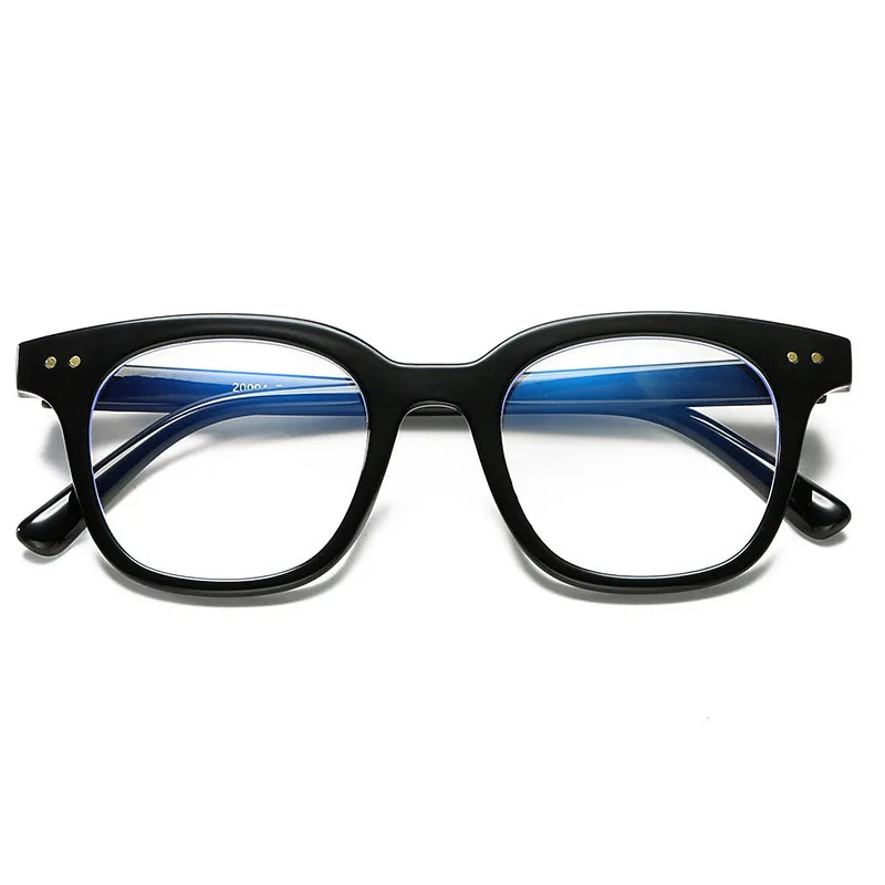 Fashion Trendy Eye Glasses for Men Frames Square Shape Anti Blue Light Computer Glasses Men Big Size Women Eyeglass