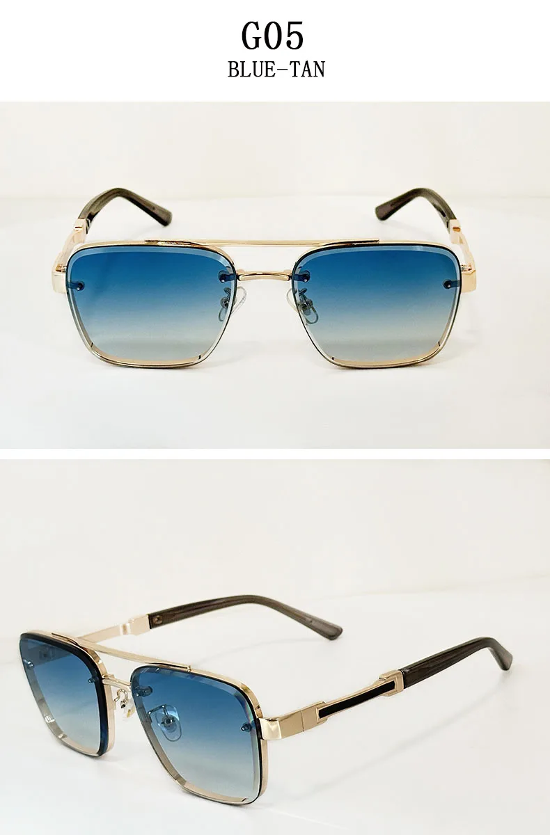 Designer Quadratische Sonnenbrille Für Männer Oculos Vintage Trend Sonnenbrille Dropshipping Gläser Urlaub Outdoor Lentes Gafas De Sol – Detail 18