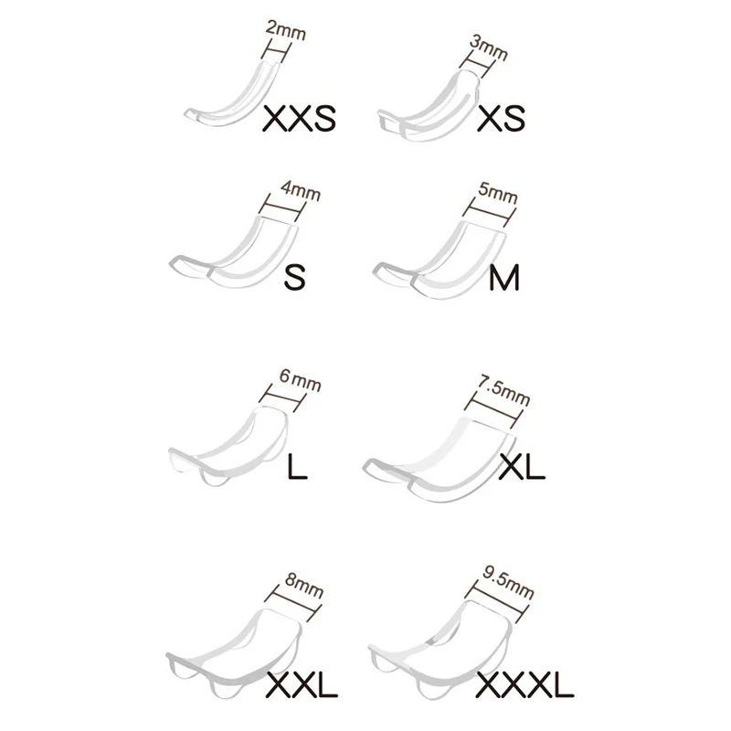 8Pcs Invisible Clear Ring Size Adjuster for Loose Rings Ring Adjuster Ring Sizer Reducer Fit Any Rings Adjuatable Tools