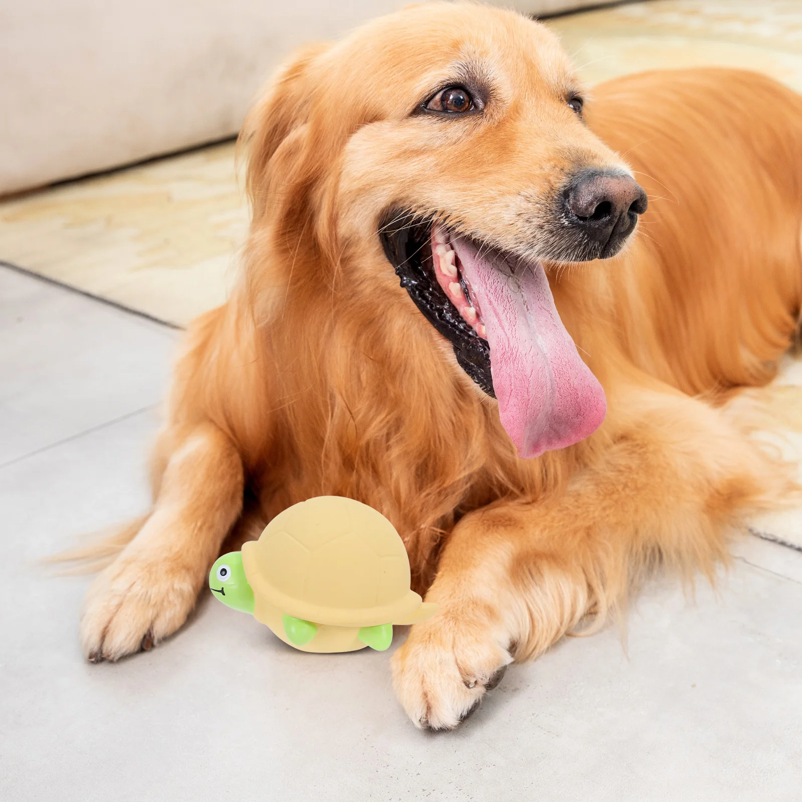 

Squeaky Turtle Dog Latex Interactive Play Pet Small Breed Chew Enrichment Funny Cartoon Sound Chewing Bite Catch Indoor