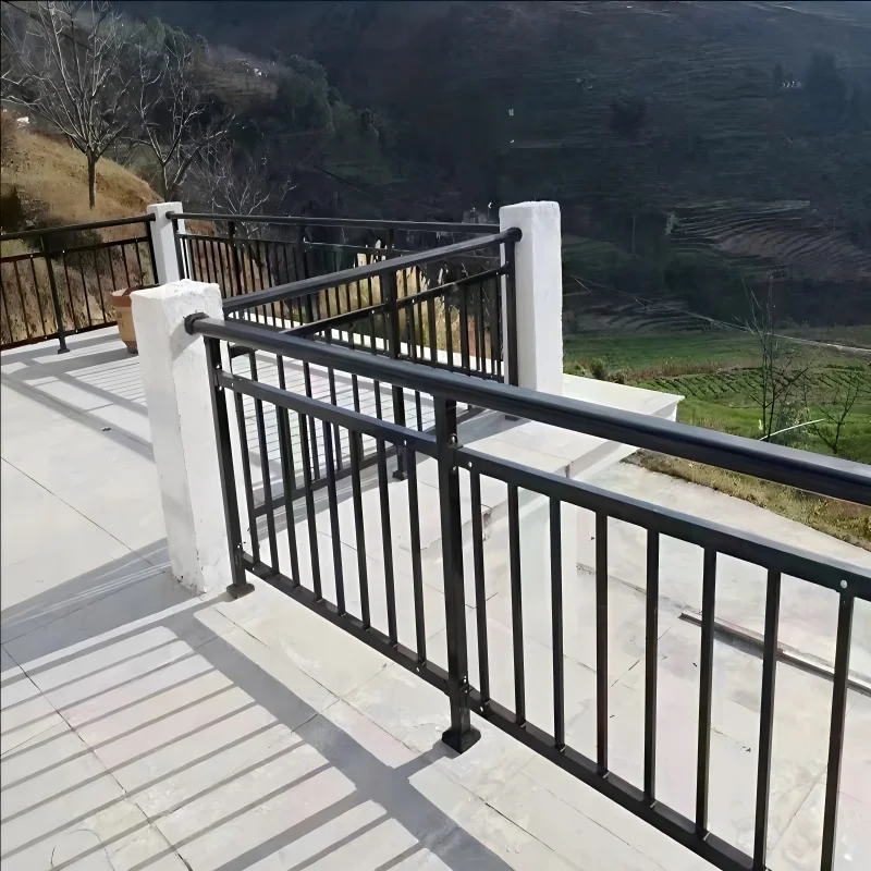Customization High Quality Modern Style Balustrades Steel Handrail for Building Balcony Terrace Deck Guardrail Railing Decking