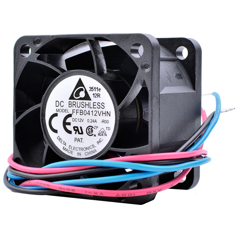 FFB0412VHN-R00 4cm 4028 DC 12V 0.24A Double ball bearing large air volume power supply cooling fan