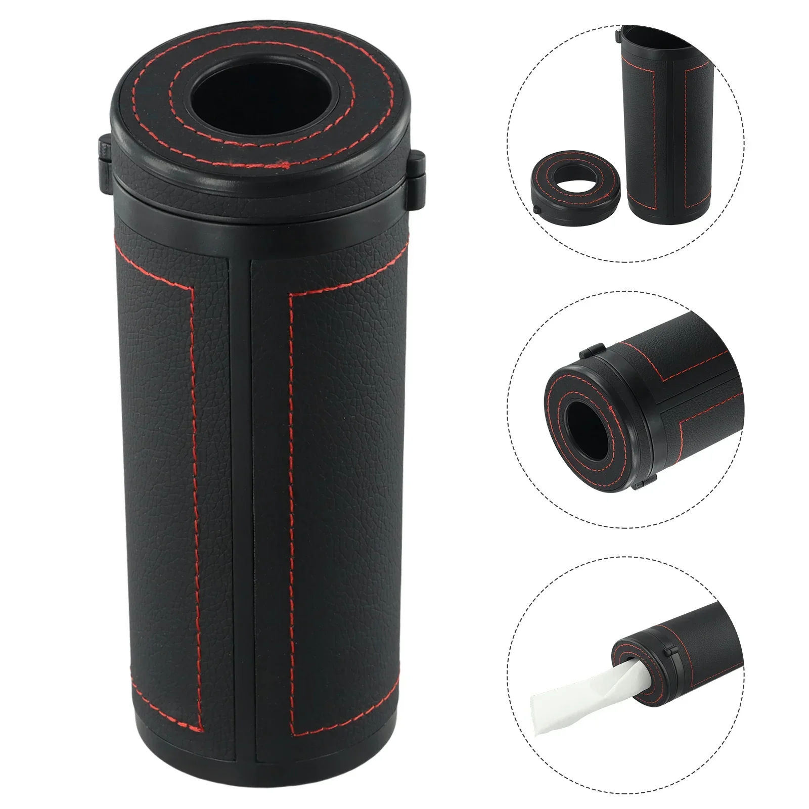 Car Tissue Storage Box with Multi Functional Window Breaking ABS Material Paper Holder for Convenient Use in Vehicles and Homes