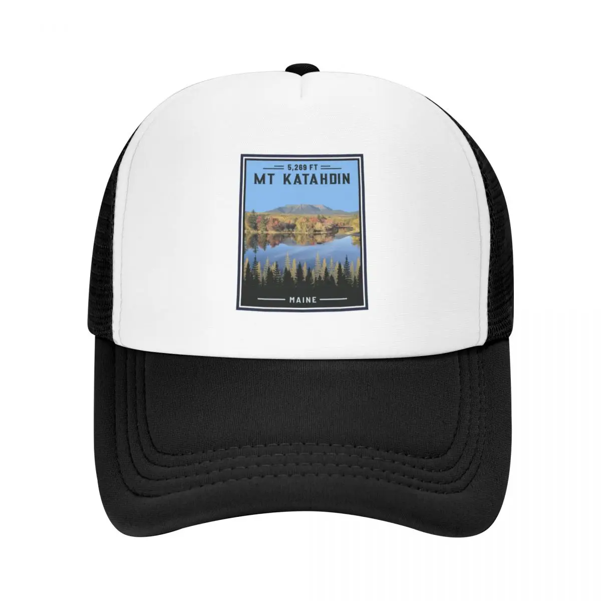 

Mount Katahdin In Maine Baseball Cap custom caps Hat Luxury Brand golf hat genuine Women's Beach Outlet Men's