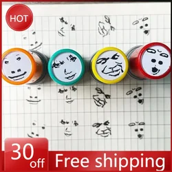 Characters Funny Expressions Photosensitive Seal Peripheral Handbook Interesting Anime Action Series Children Toys Holiday Gifts