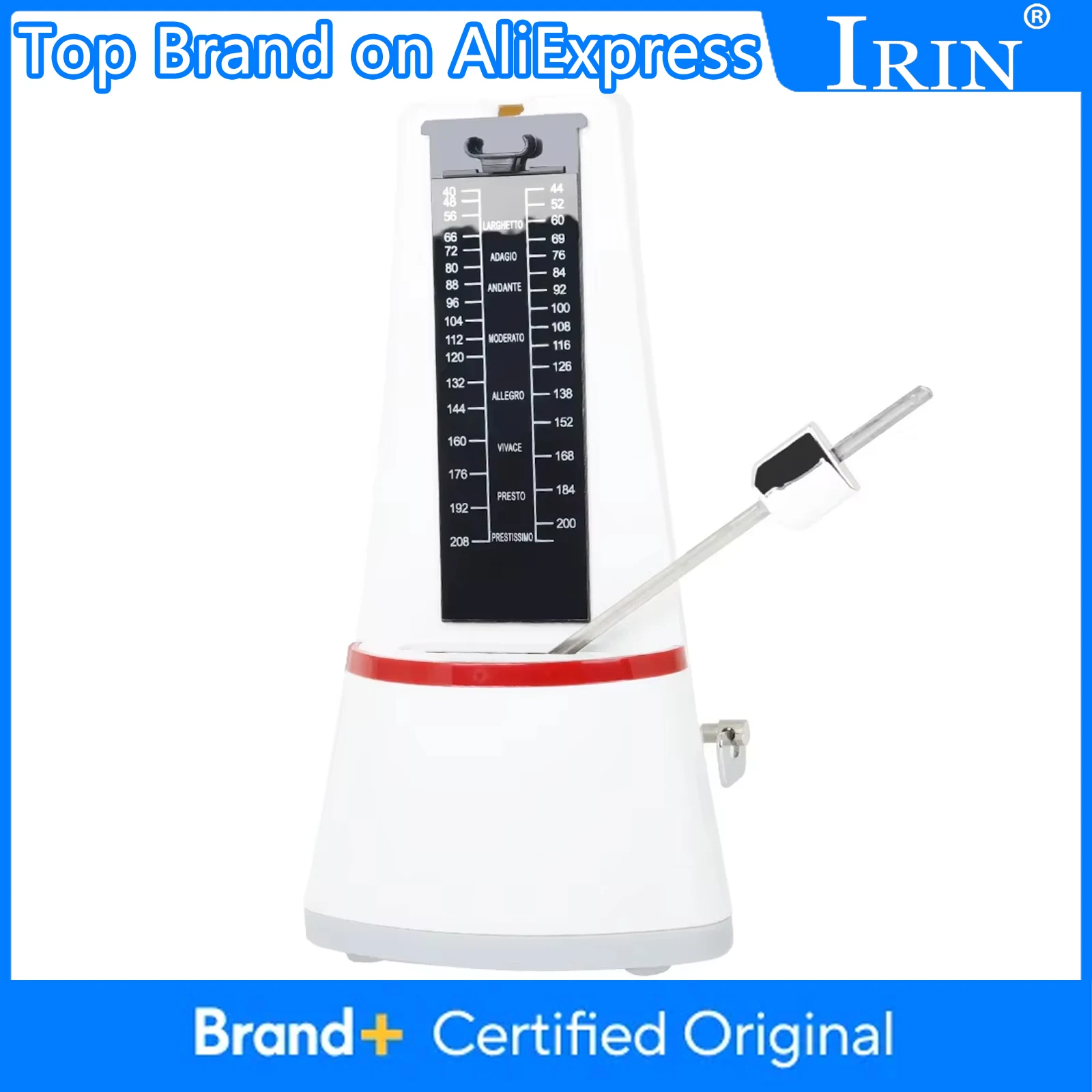 

IRIN Metronome Classic Cone Universal Metronome Precise Rhythm Mechanical Pendulum Metronome For Guitar/Piano/Violin Instrument