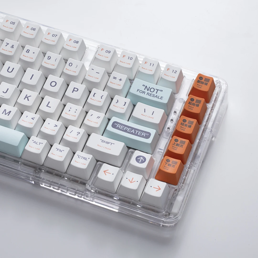 Capuchons de clavier sur le thème du plastique, sublimation de matériau PBT, OEM 402, 87, 84, 75, 68