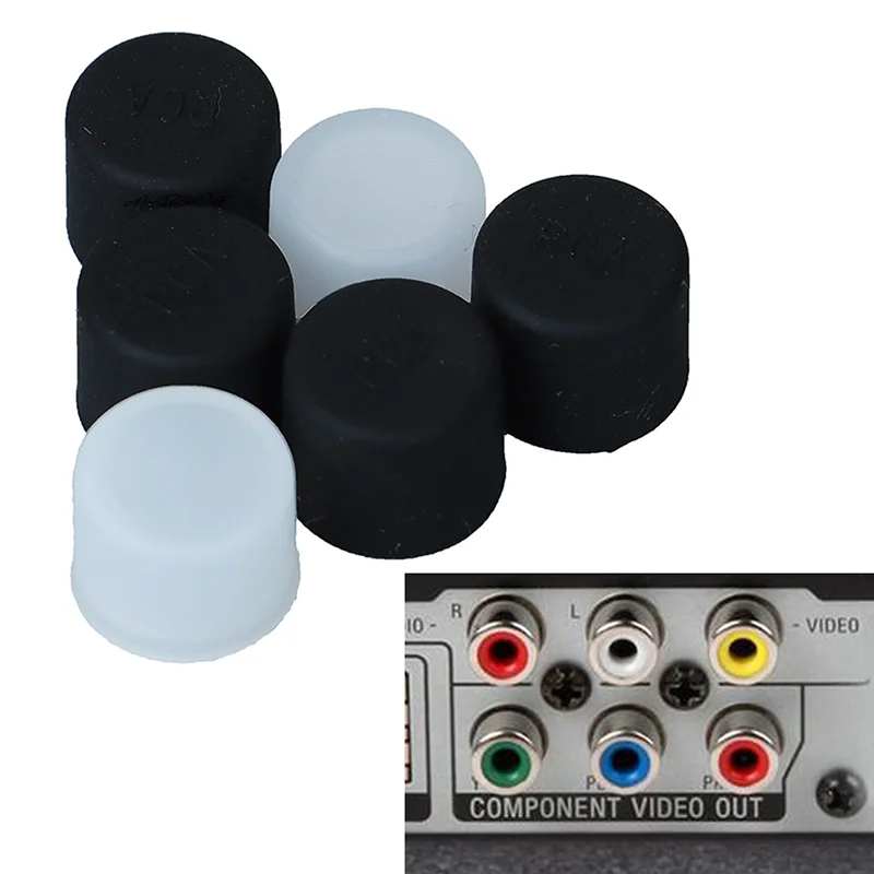 10Pcs Silicone Rca …