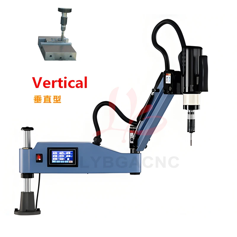 M6-M24-M36 CNC Electric Tapping Machine Servo Motor Electric Tapper Drilling With Chucks Easy Arm Power Tool Threading Machine