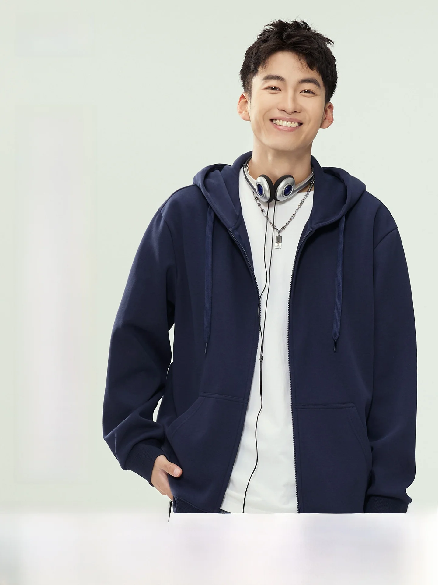 

Мужская толстовка Snow Mid Flying в американском повседневном стиле, свободный кардиган с капюшоном, плотная куртка из хлопка и полиэстера, весна, PCD