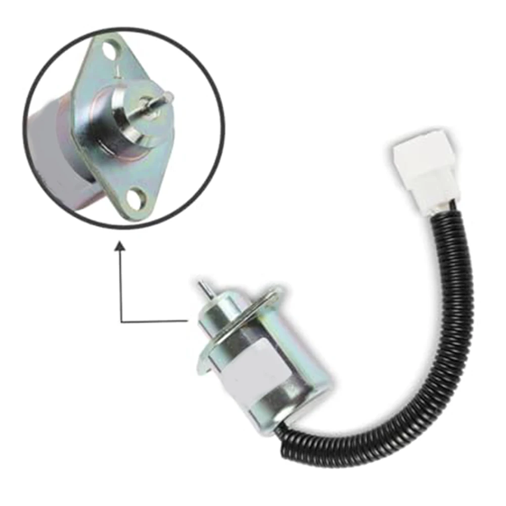 

Construction Machinery 12V Flameout Valve Machinery Maintenance 12V Solenoid Valve Accessory Compatible With Excavators
