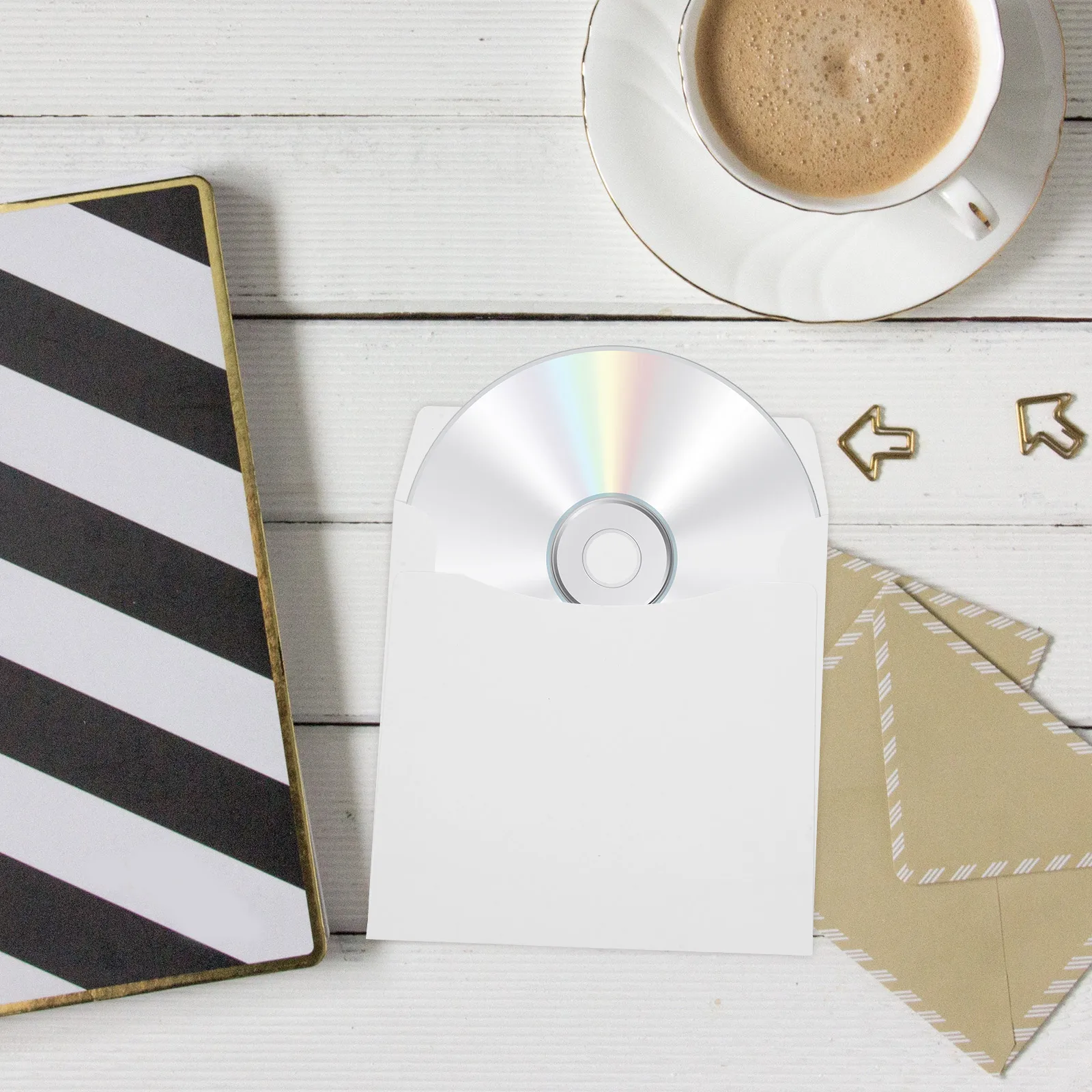 

20Pcs Paper Cd Dvd Sleeves in 4 Colors for Safe Scratch-Resistant Storage DIY Customizable Covers for Home