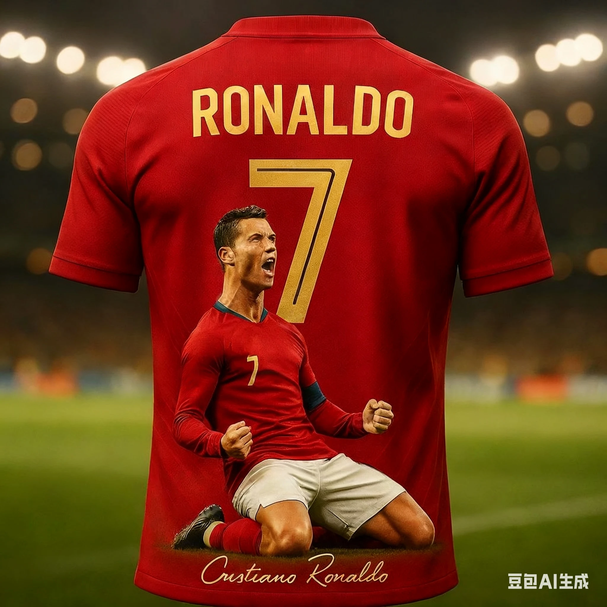 

New Cristiano Ronaldo Sports T-shirt Designed for Football Enthusiasts, Breathable and Quick Drying Suitable for Daily Training