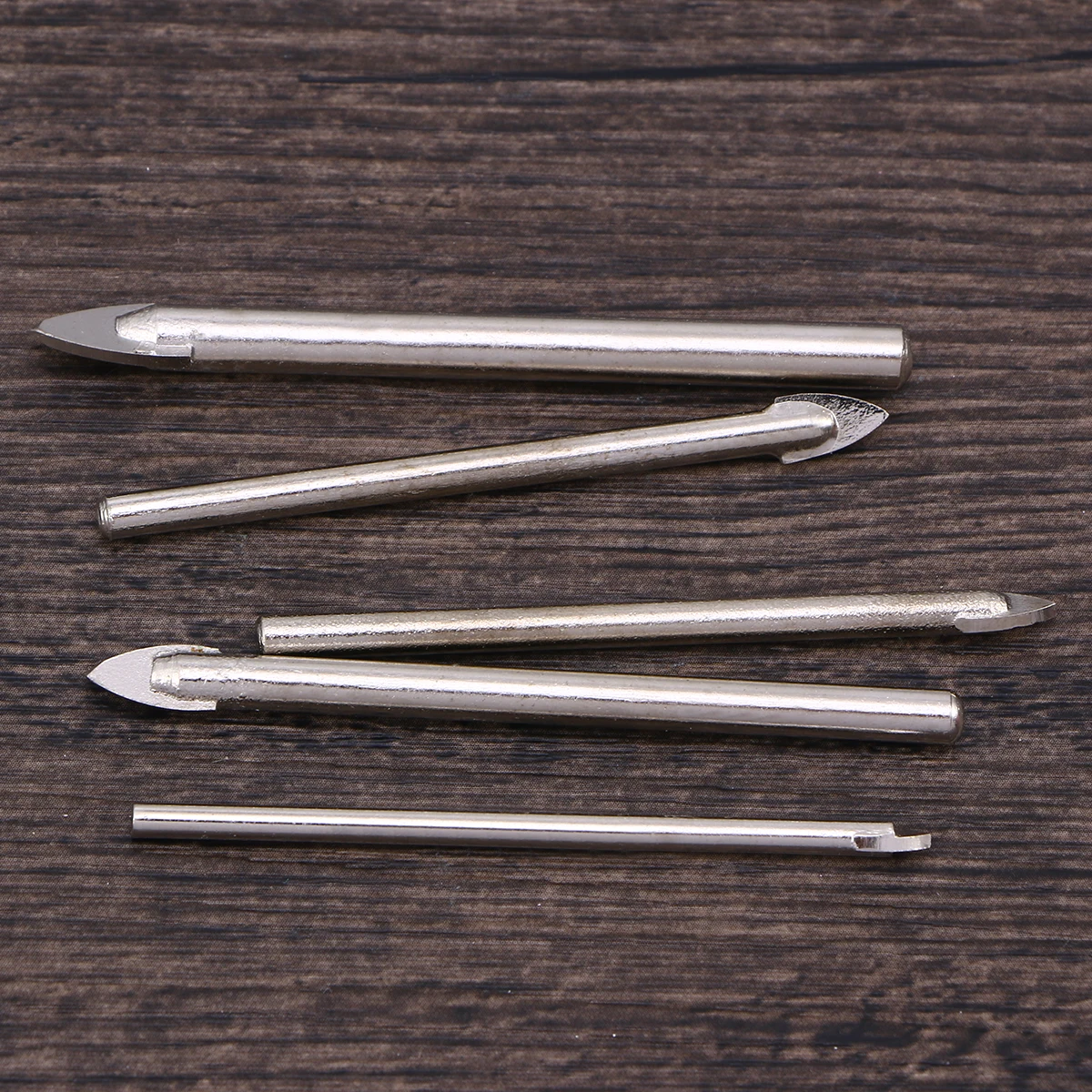 

5pcs Ceramic Drill Bits Set Alloy Reinforced Head For Glass Tile Marble Drilling Hole Tool Tile Glass Drill Power Tools