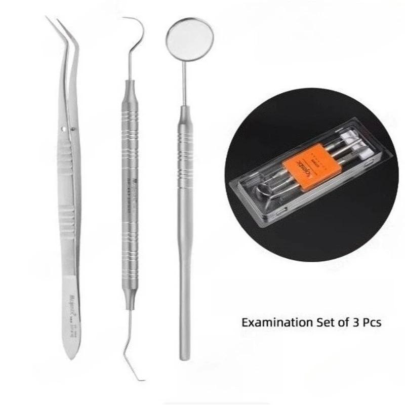 High Quality Dental Tool Set Dental Mirrors Oral Scope Tweezers Stainless Steel Teeth Cleaning Tool Oral Dental Cleaning Kit