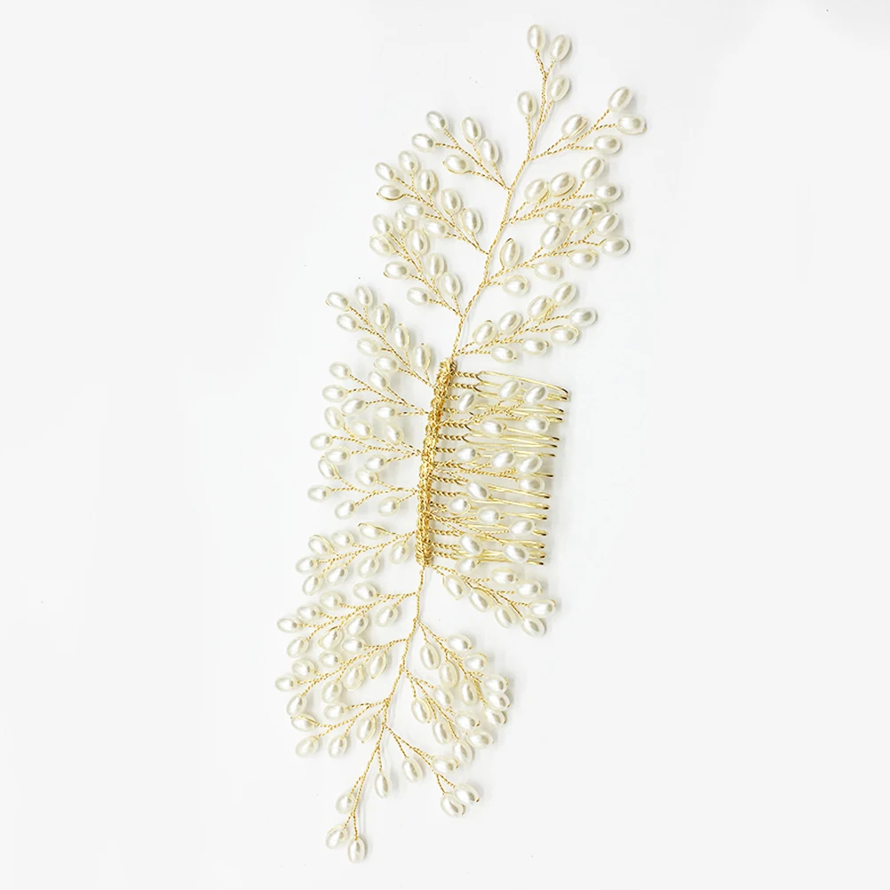 

Elegant Wedding Comb Bridal Accessories Pearl Headdress for Bridal Hair Accessories Party Church Dancing Picnic Bride