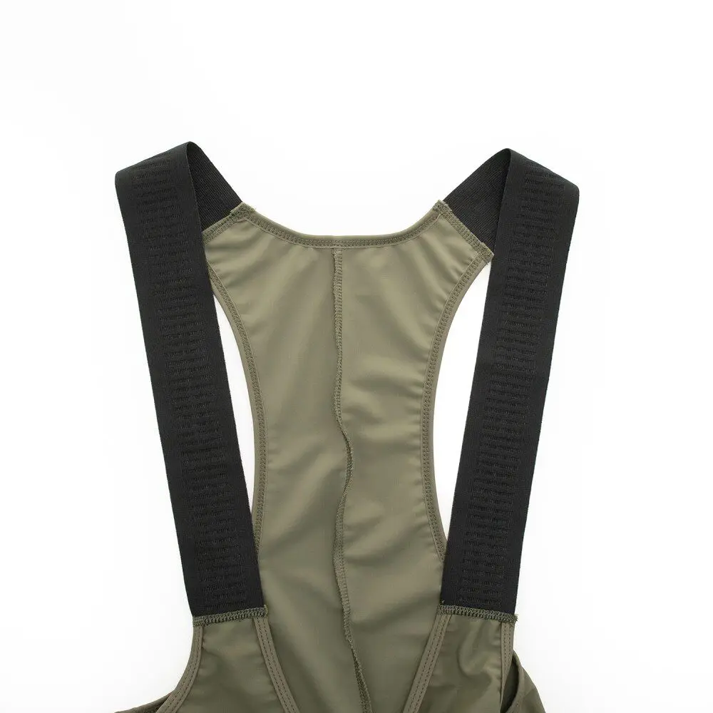 Professionelle Radsport-Trägerhose mit Schwammpolsterung, nahtlos verklebt, schnelltrocknend – Detail 5