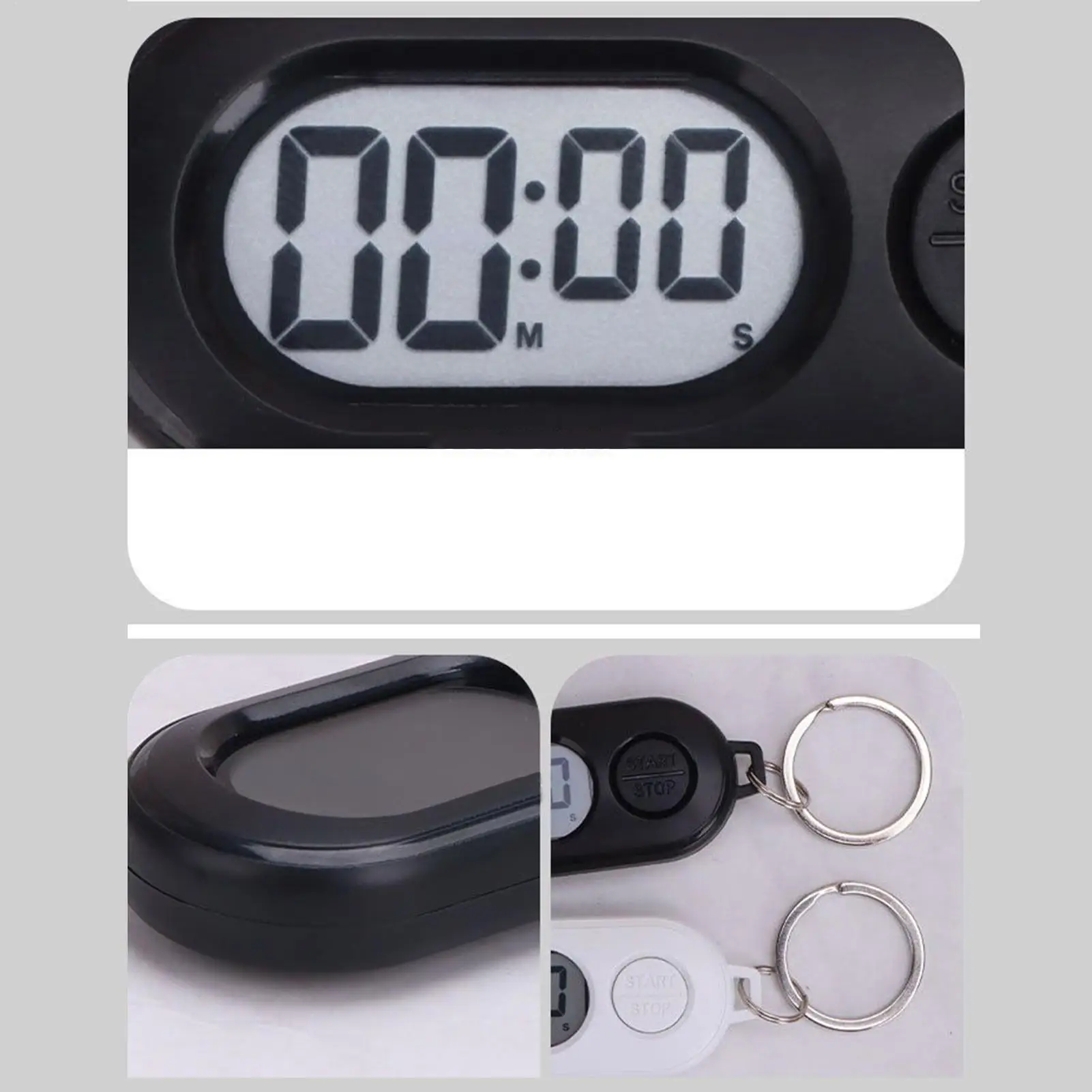 Stop Watch Timer Outdoor Stop Timer Keychain Multi Functional Countdown Clock Digital Ornament for Teachers Athletes Students