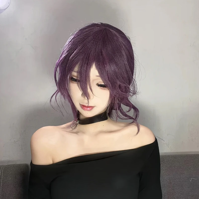 Gargantilla de Cosplay de motosierra de Anime para hombre, collar de cuero PU de Rock oscuro, cadena de clavícula Punk gótica Harajuku, accesorio de joyería