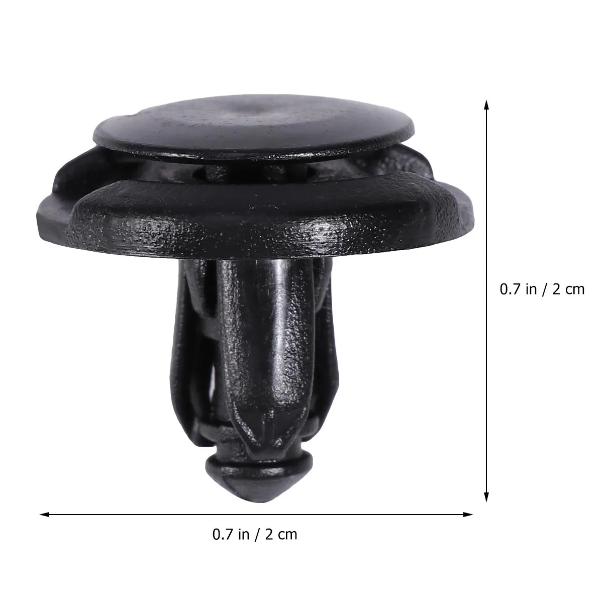 

20pcs Shield Push Rivet Fastener Retainer Clips Black Nylon Anti-Wear Car Push Clips Auto Accessories For Cars Trucks Planes