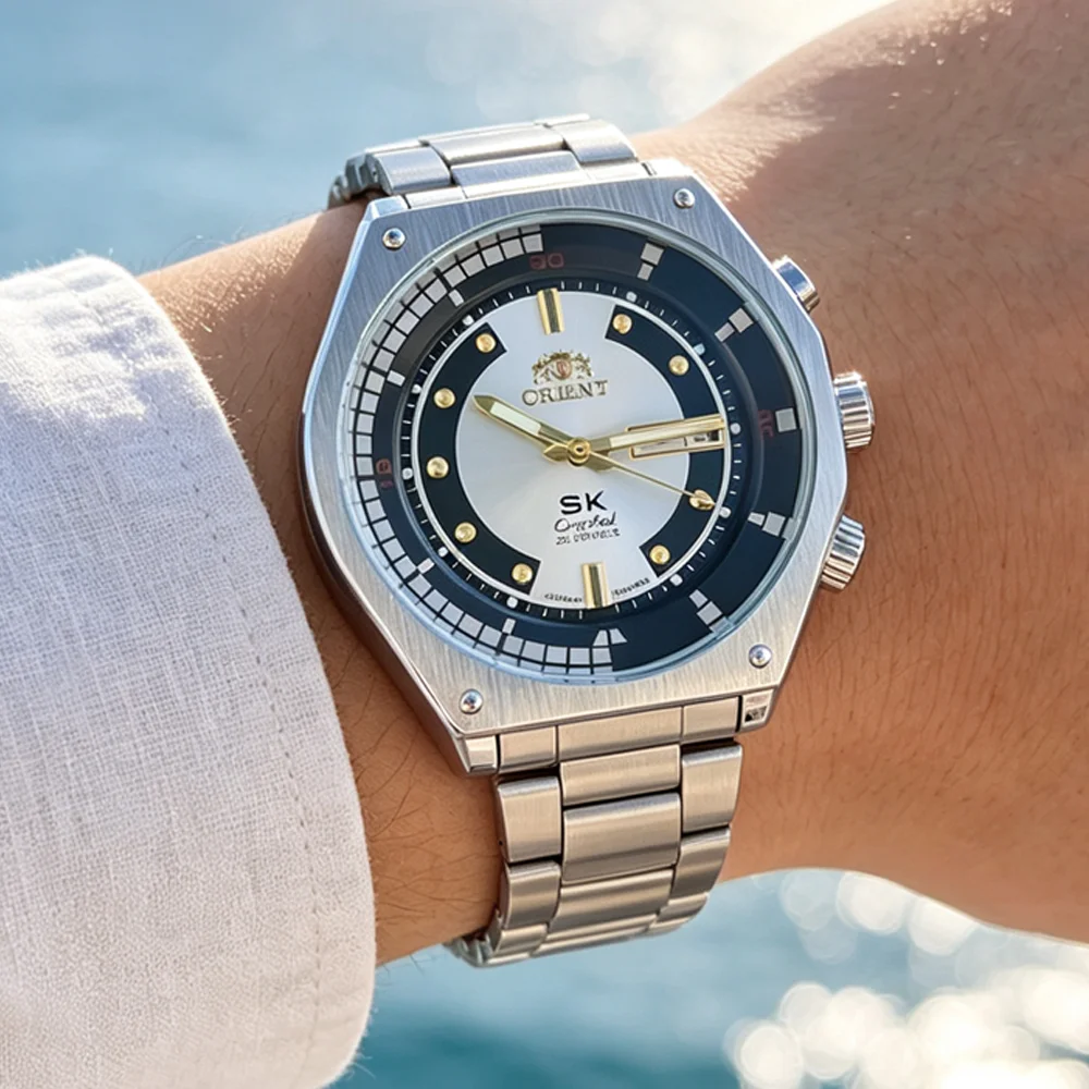 Business AAA Top Quality Orient Original Brand Watches For Mens Dual Calendar Date Automatic Mechanical Wristwatch Luxury Clocks