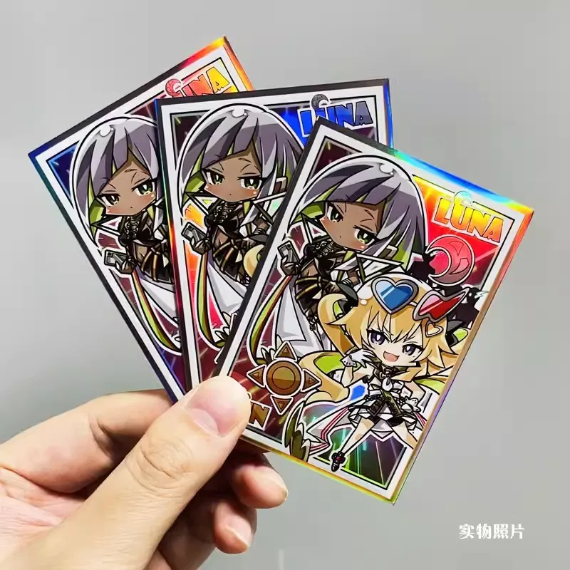 60 PCS/Bag Game Yu-Gi-Oh! Card Sleeves Anime Yugioh Black Magician Girl Holographic Sleeve Cards Protector Case for Gift