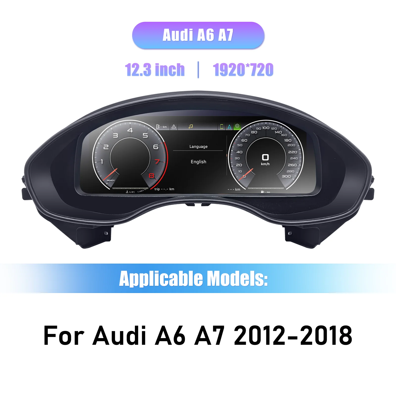 Digitale LCD-instrumentenpaneel voor Audi TT A3 8V S3 Q2 Q2L A3 8P A1 S1 Q3 Q5 A6 A7 R8 Virtuele cockpit snelheidsmeter