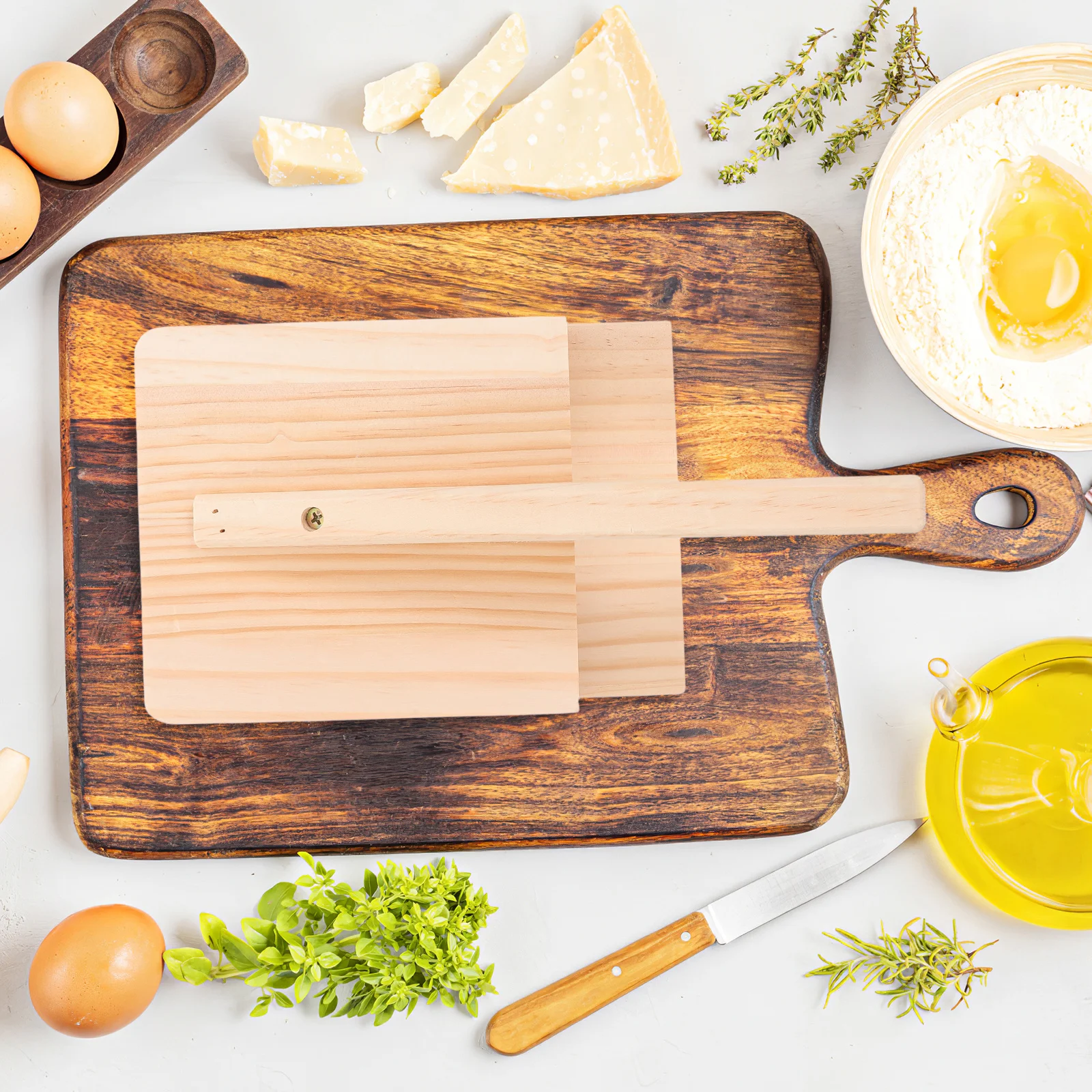 Holz Knödel Wrapper Presse Form Teig Presser Werkzeug für Knödel Haut Machen Küche Zubehör Praktisches Geschenk