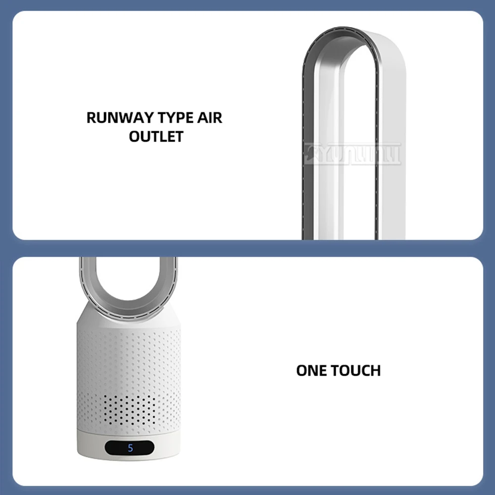 20 Polegada suporte piso dropship ventilador de circulação de ar doméstico com ventilador elétrico bladeless frio e calor