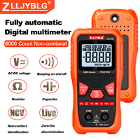 Digital Smart Multimeter Transistor Testers True RMS Auto Electrical Capacitance Meter Temp Resistance 6000 Counts