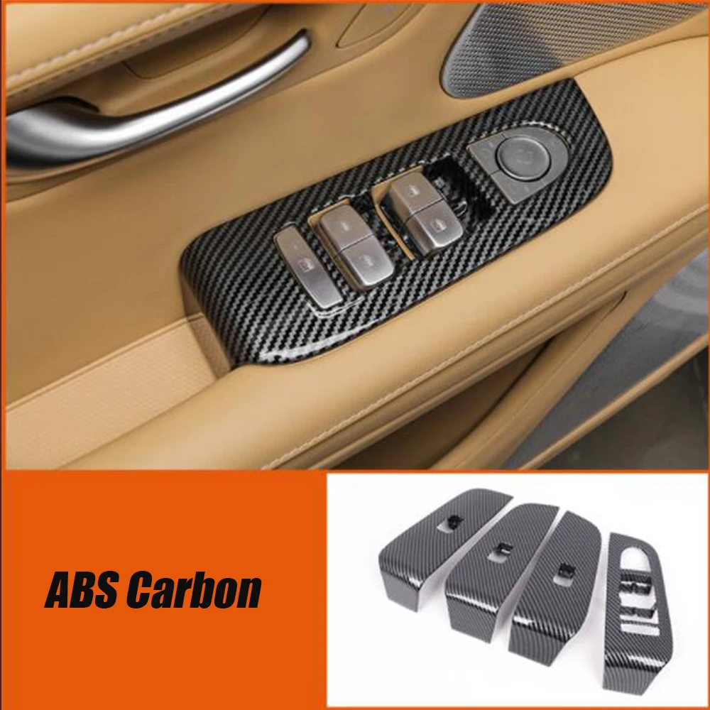 For Huawei Aito M5 2022 2023 ABS Carbon Accessories Car Steering Wheel Small air outlet glass Lift door Bowl Cover Trim