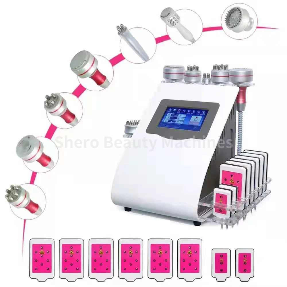 9 In 1 Ultrasound 40k Cavitation Slimming Machine Lipolaser Fat Removal Weight Loss Anti Cellulite Body Sculpting Machine