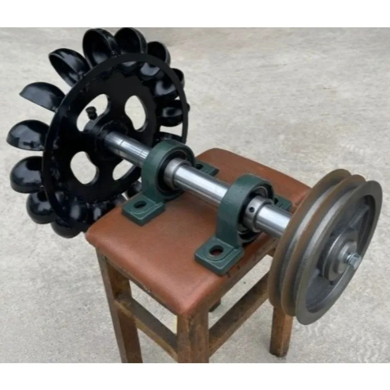 Low-Speed Generator Metal Impeller with Bearing Housing Impulse Cross-Flow Hydro Turbine Blades -   1pcs