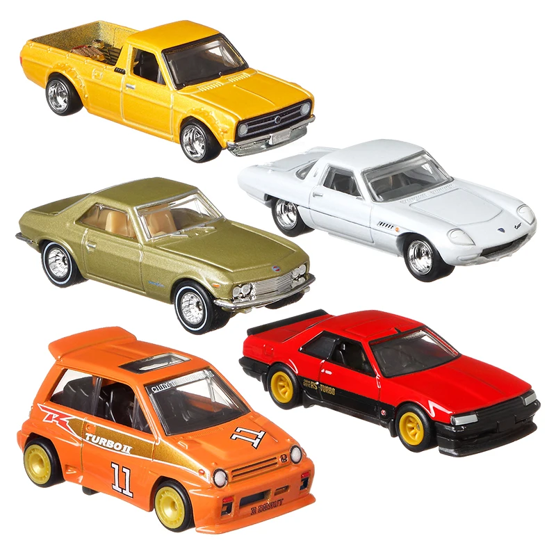 5 pack Hot Wheels Premium 1/64 Car Culture Japan Historics 3 Diecasts Toy Vehicles Hotwheels Gift Hoteelws Car Models  FPY86