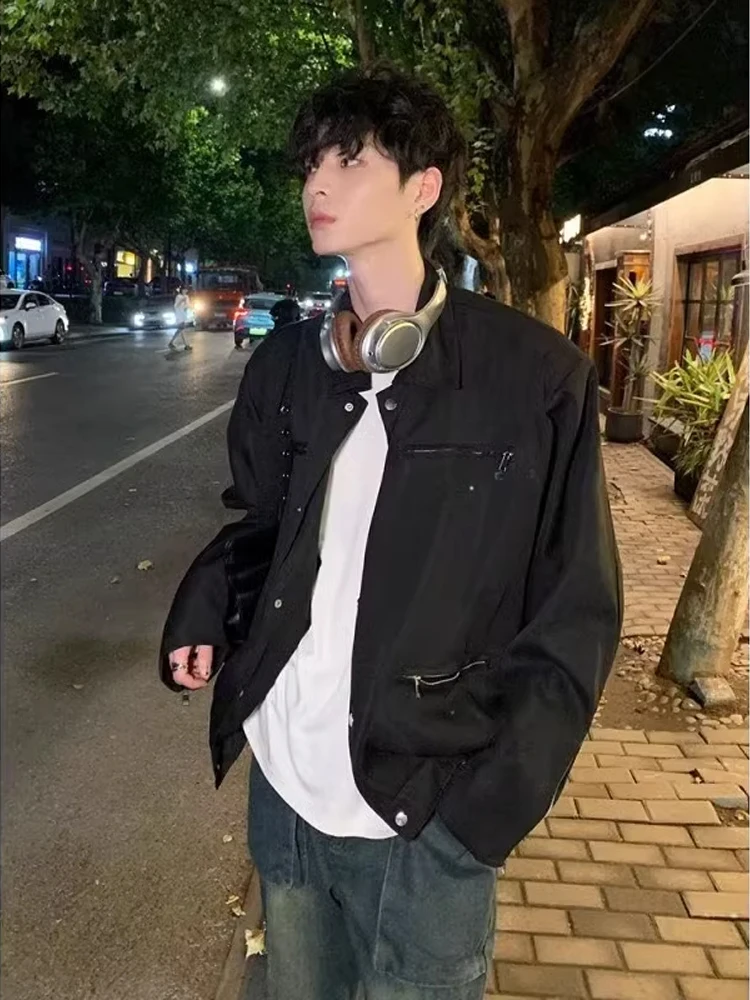 

Хаки ort Pilot Jaet Cleanfit Спецодежда Пальто Мужское весенне-осеннее пальто с откидным воротником American Sle Youth Faion Jaet