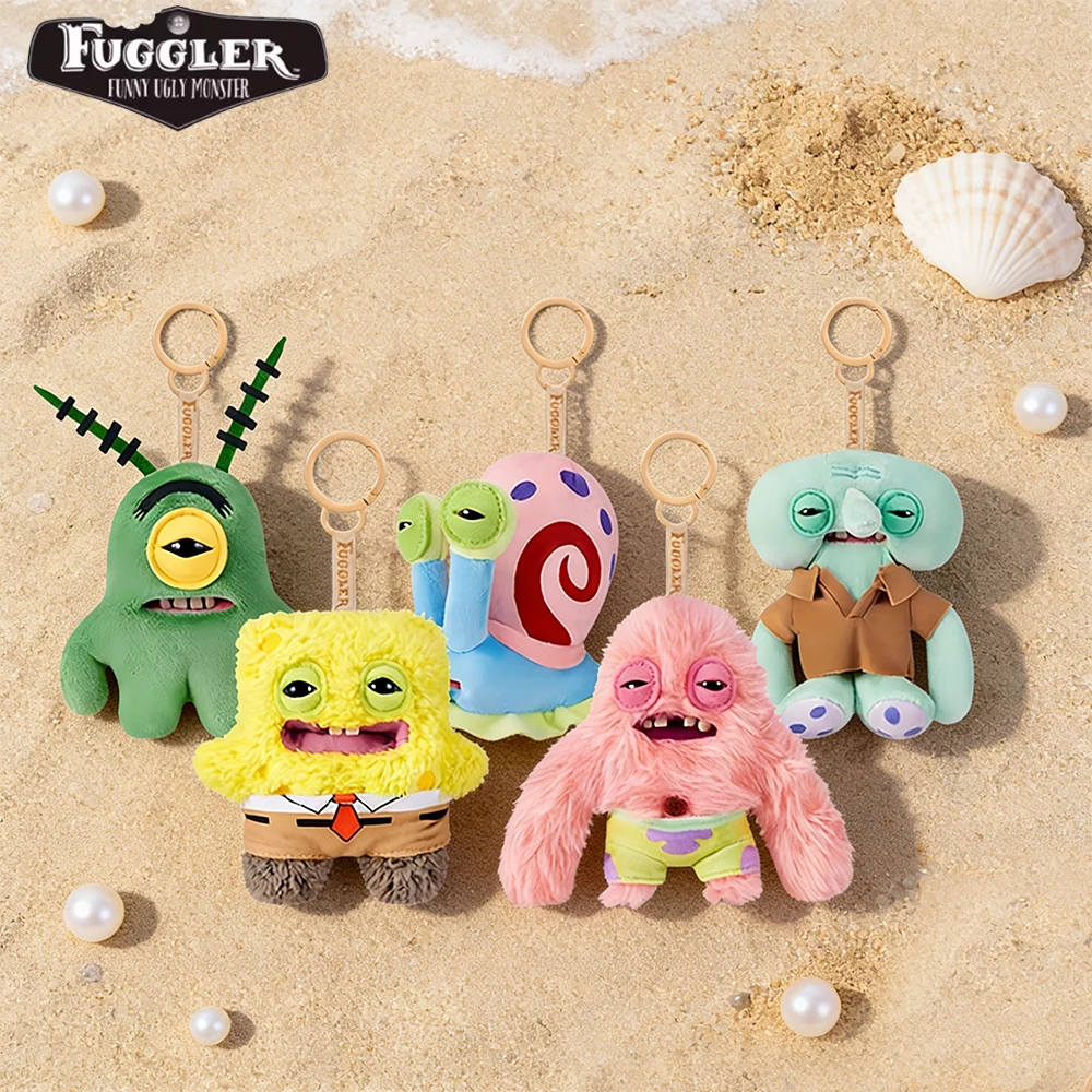 Fuggler con Bob Esponja: Llaveros Originales de Peluche de Patrick Star, Gary, Squidward Tentacles y Monstruos Feos