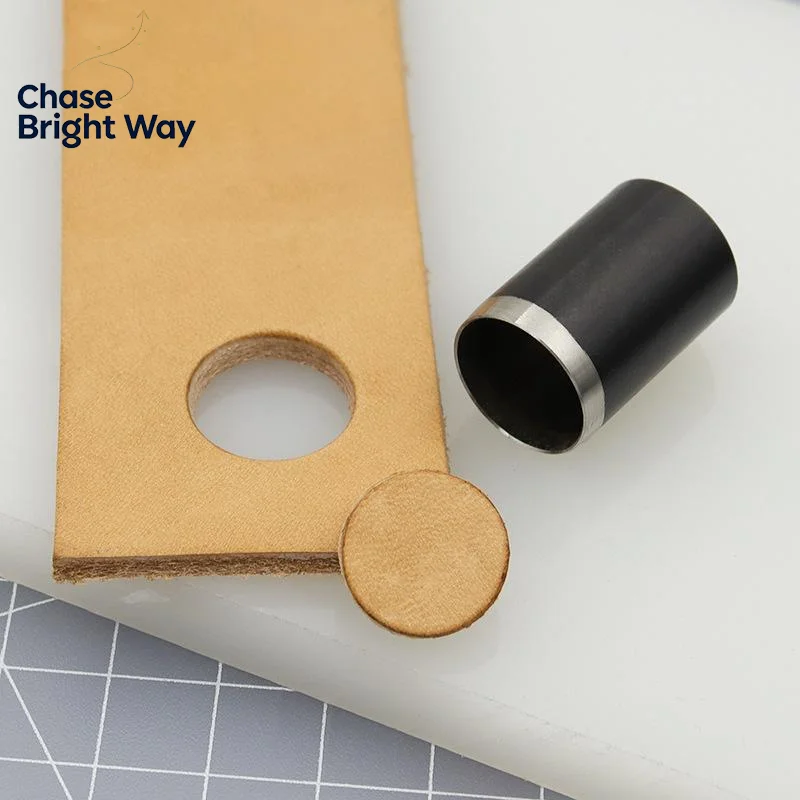 15 Sizes Round Hole Punch(1-15mm), Hollow Punch Cutter Tool Set With Storage Case, Leather Hole Punch