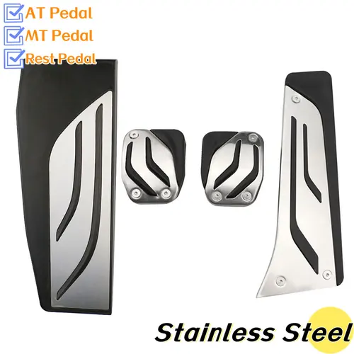 Cubierta de pedales de coche para BMW 1234 series F20 F21 F22 F23 F24 F30 F31 F32 F33 F34 F35 F36 F80 F82 F83 E81 E82 E88 E90 E91 E92 E93