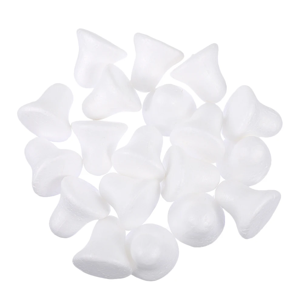 

40 Pcs Jingle Bell Christmas naments Foams Mold Hangings Xmas Decors DIY Shape Pendant White Foam Material Long Lasting Use